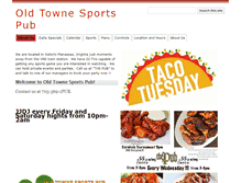 Tablet Screenshot of oldtownesportspub.com